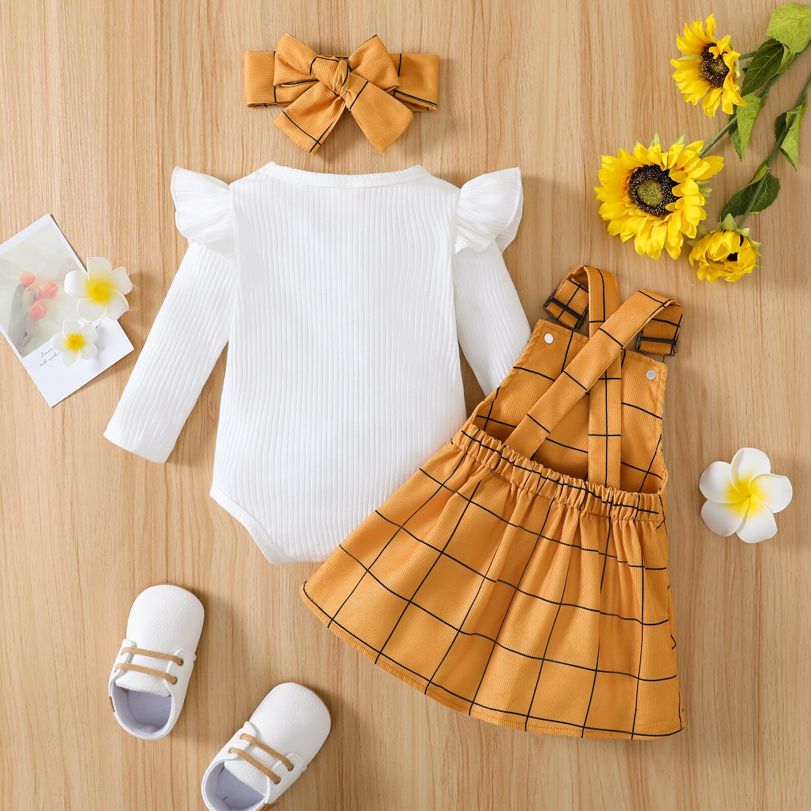 Autumn-Fashion-Toddler-Baby-Girls-Clothes-Sets-Solid-Knit-Long-Sleeve-Bodysuit-Tops-Plaid-Suspender-Skirt-5