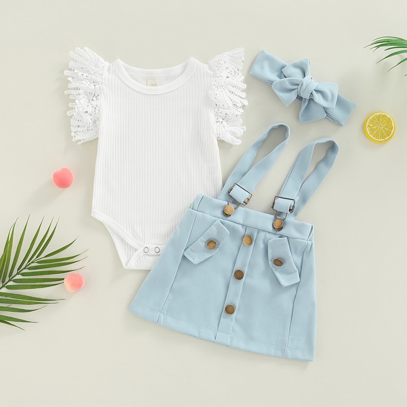 Baby-Girl-Summer-Clothes-Set-Fashion-Newborn-Infant-Knit-Cotton-Lace-Romper-Suspender-Skirt-Headband-3Pcs-1