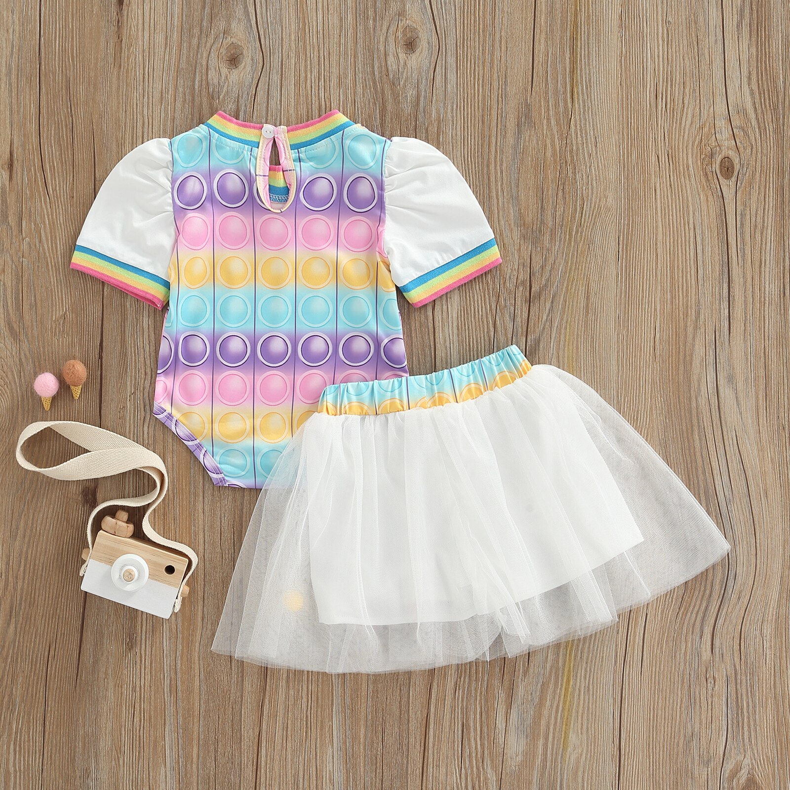 Citgeett-Summer-Kids-Girls-Short-Skirt-Suit-Pattern-Rainbow-Stripes-Short-Sleeves-Romper-Jumpsuit-Tutu-Skirt-1
