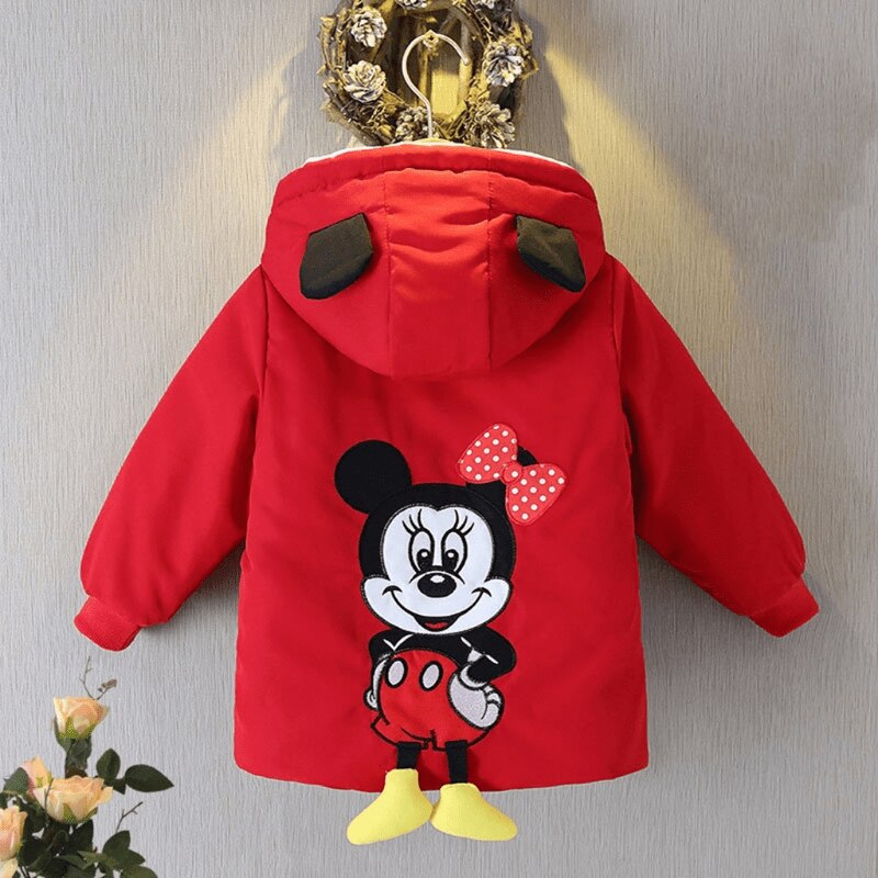 Disney-Mickey-Minnie-Baby-Girl-Boy-Fleece-Inside-Jacket-Hooded-Child-Zipper-Coat-Winter-Warm-Thick-3