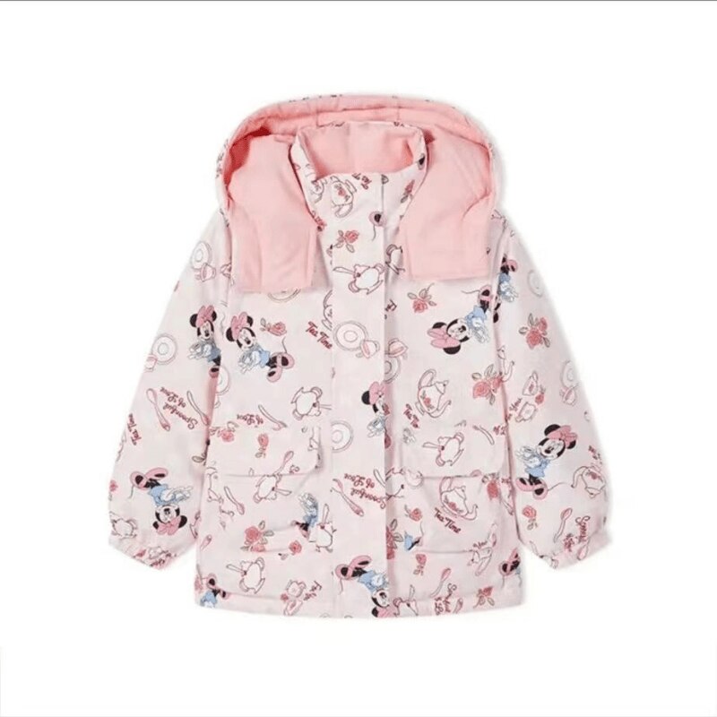 Disney-Minnie-Baby-Girl-Cotton-Padded-Hooded-Jacket-Toddler-Child-Zipper-Both-side-Coat-Winter-Outwear-1