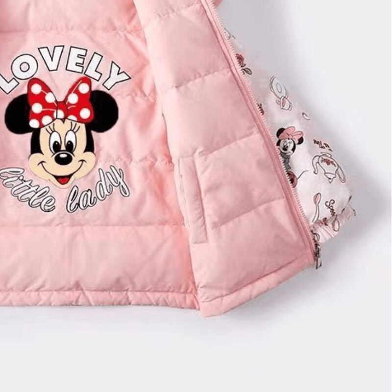 Disney-Minnie-Baby-Girl-Cotton-Padded-Hooded-Jacket-Toddler-Child-Zipper-Both-side-Coat-Winter-Outwear-3