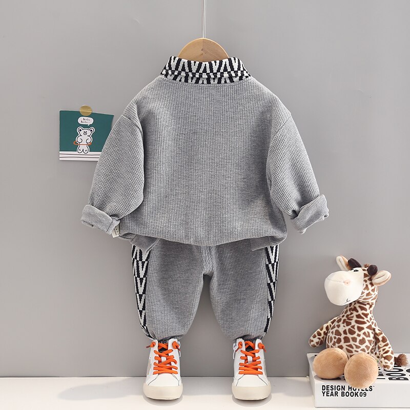 Spring-Autumn-Baby-Boys-Girls-Clothes-Suit-Children-Fashion-Stitched-Knitted-Coat-Pants-2Pcs-Sets-Toddler-3
