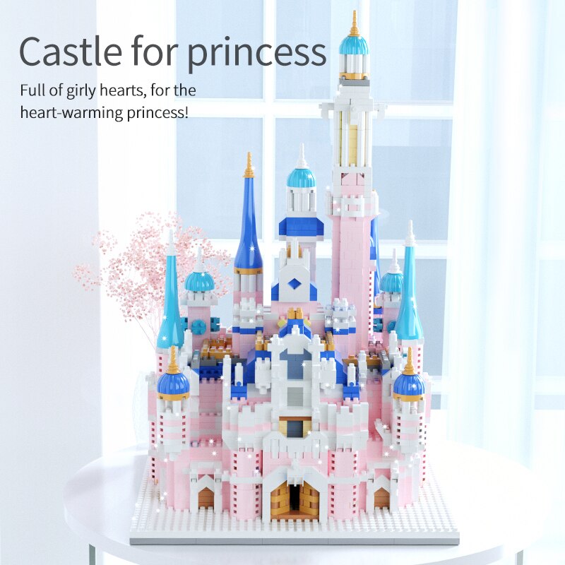 3341PCS-LED-Lights-City-Mini-House-Cartoon-Dream-Tale-Princess-Castle-Architecture-Building-Blocks-Figures-Bricks-3