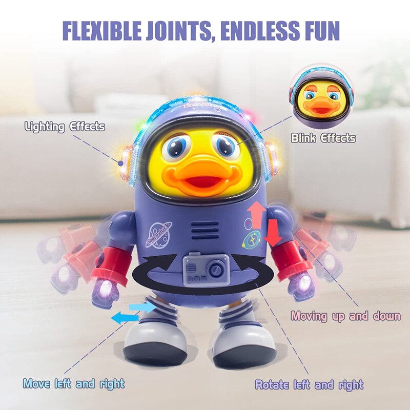 Baby-Duck-Toy-Musical-Interactive-Toy-Electric-with-Lights-and-Sounds-Dancing-Robot-Space-Elements-for-2