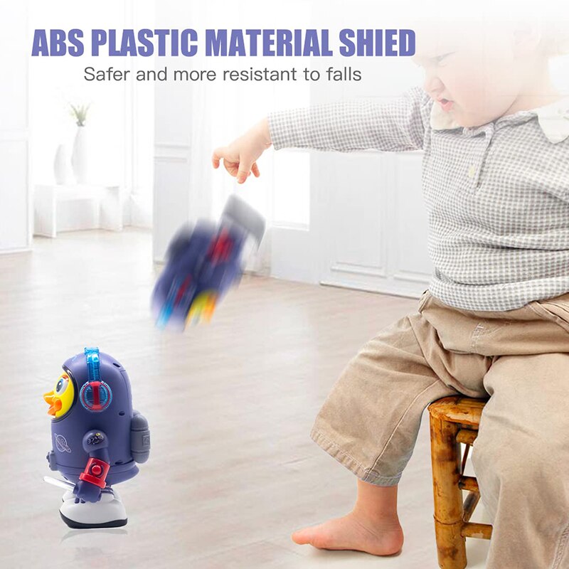 Baby-Duck-Toy-Musical-Interactive-Toy-Electric-with-Lights-and-Sounds-Dancing-Robot-Space-Elements-for-4