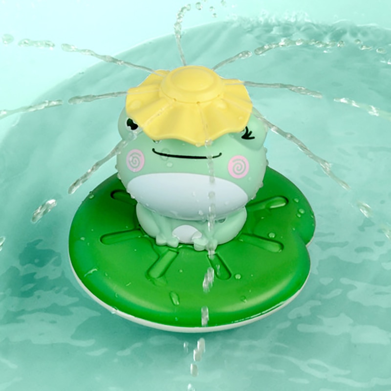Bath-Toys-Electric-Spray-Water-Floating-Rotation-Frog-Sprinkler-Shower-Game-For-Children-Kid-Swimming-Bathroom-3