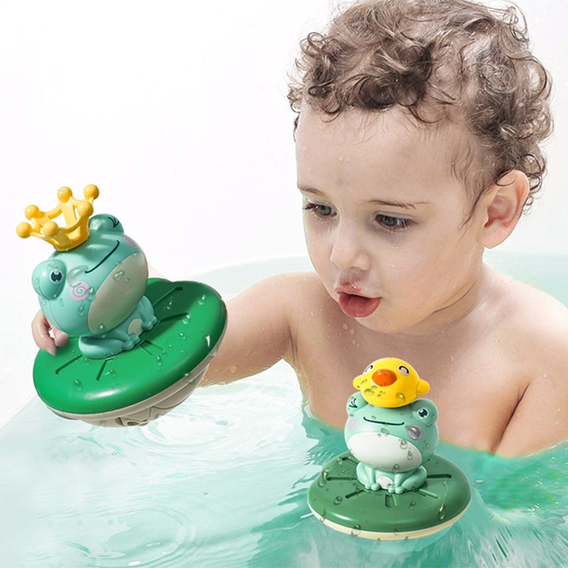 Bath-Toys-Electric-Spray-Water-Floating-Rotation-Frog-Sprinkler-Shower-Game-For-Children-Kid-Swimming-Bathroom-5