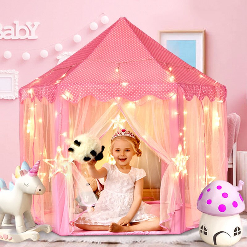 Children-Princess-Castle-Tents-Portable-Indoor-Outdoor-Tent-for-kids-Folding-Play-Tent-House-Baby-balls-1