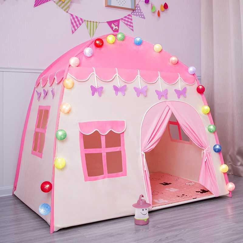 Children-Tent-Baby-Princess-Playhouse-Super-Large-Room-Crawling-Indoor-Outdoor-Tent-Castle-Princess-Living-Game-2