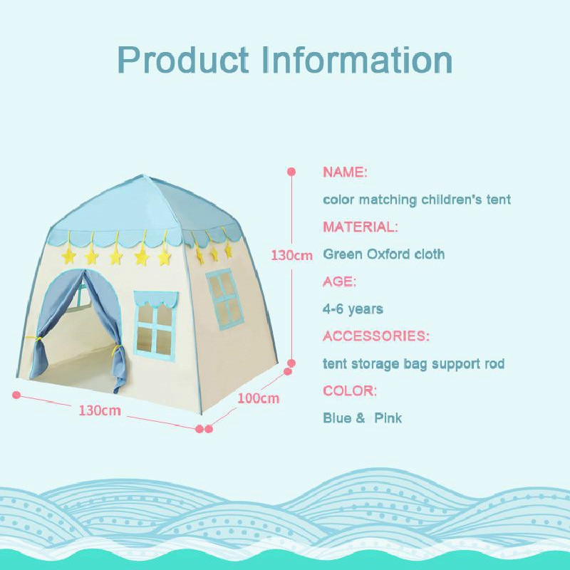 Children-Tent-Baby-Princess-Playhouse-Super-Large-Room-Crawling-Indoor-Outdoor-Tent-Castle-Princess-Living-Game-3