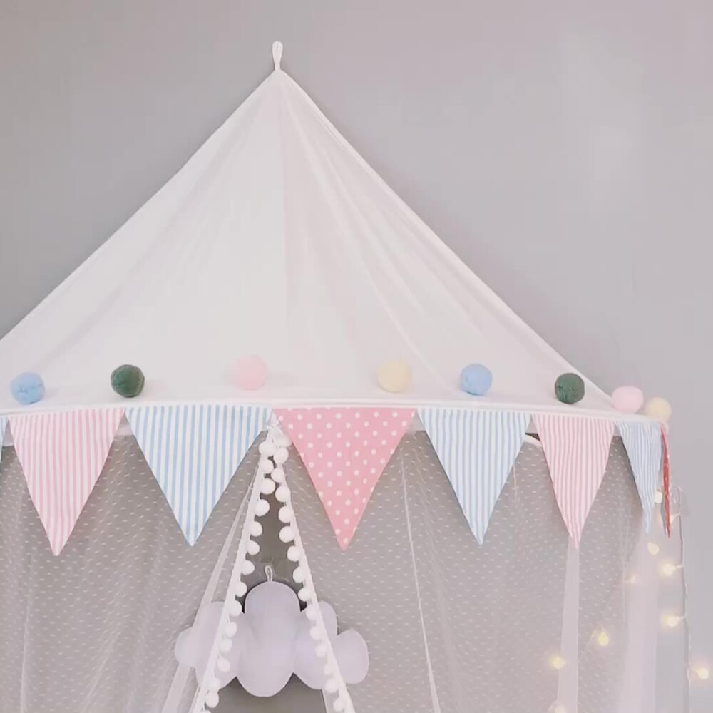 Children-s-Half-Moon-Tent-Pure-Cotton-Princess-Game-House-Wall-Hanging-Bedside-Decoration-Bed-Curtain-4