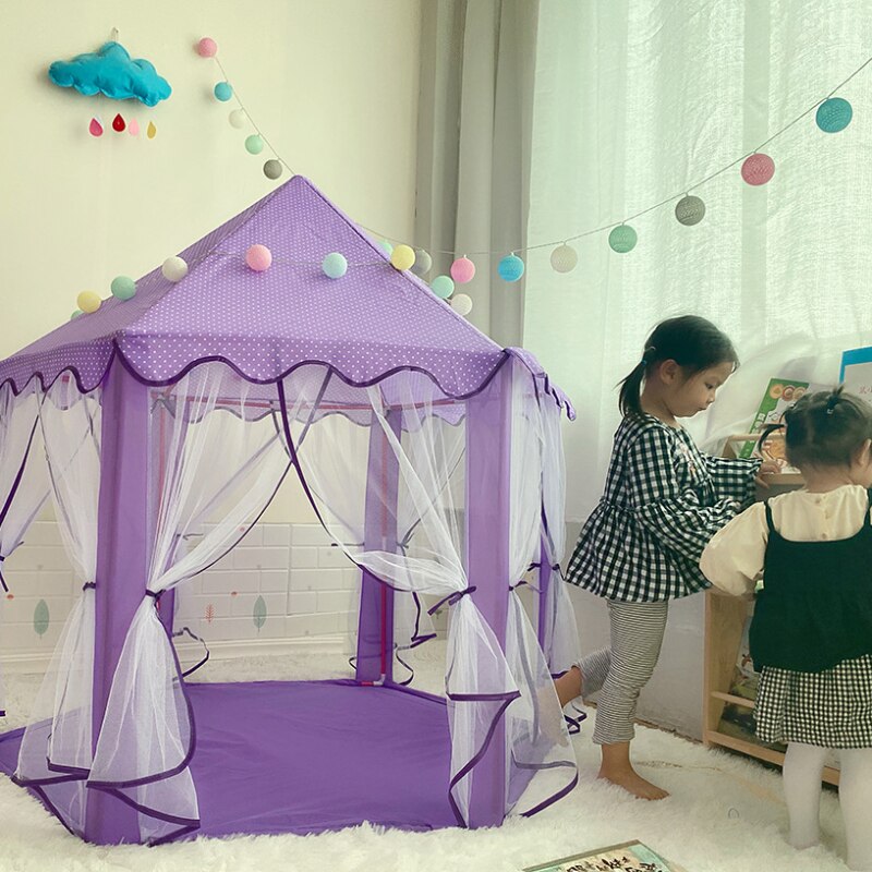 Children-s-Tent-Indoor-and-Outdoor-Game-House-Boys-and-Girls-Hexagonal-Mesh-Tent-Baby-Crawling-1