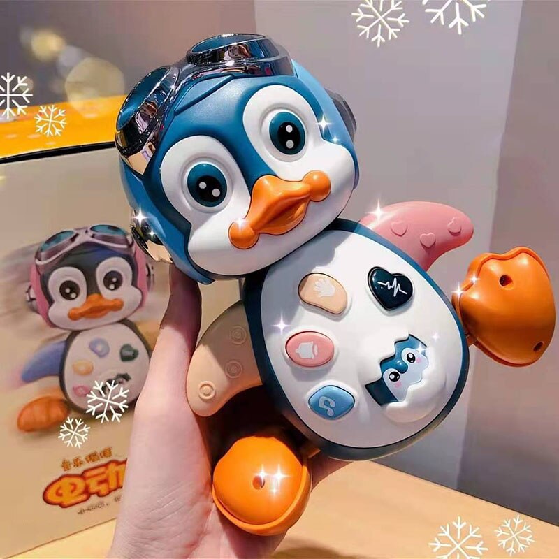 Electric-Musical-Penguin-Toy-with-Light-Baby-Crawling-Infant-Melody-Walking-Toys-Toddler-Interactive-Early-Learning-2