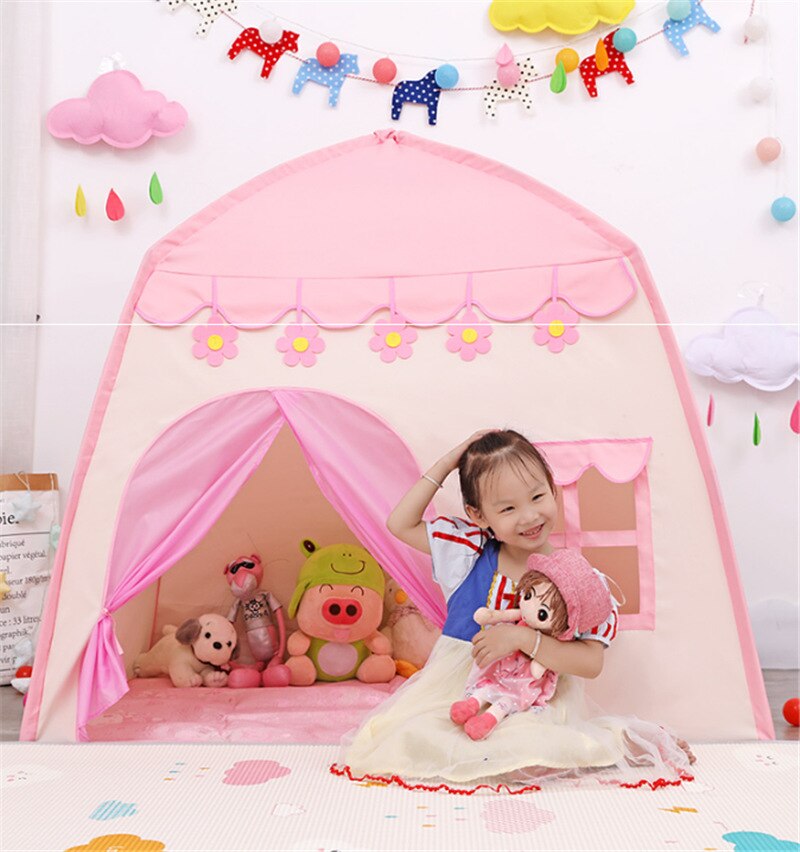 Kids-Indoor-Outdoor-Castle-Tent-Toy-Baby-Princess-Game-House-Flowers-Blossoming-Boy-Girl-Oversize-House-4