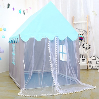 Large-Children-Toy-Tent-1-35M-Wigwam-Folding-Kids-Tents-Tipi-Baby-Play-House-Girls-Pink-4