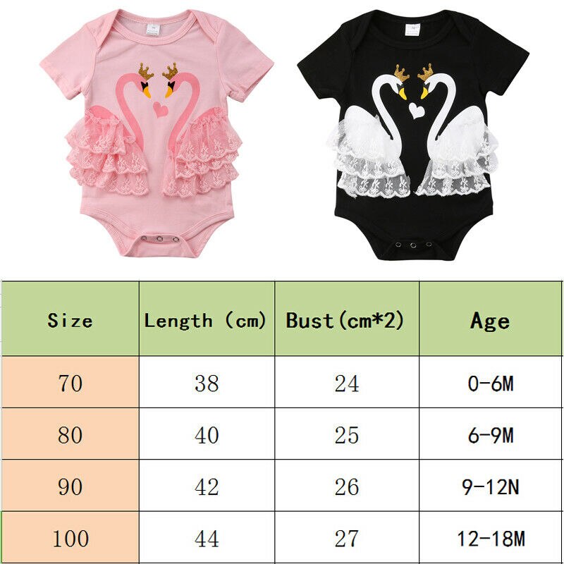 Newborn-Infant-Baby-Girl-Swan-Short-Sleeve-Lace-Patchwork-Lovley-Bodysuit-Jumpsuit-Outfits-Sunsuit-Clothes-1