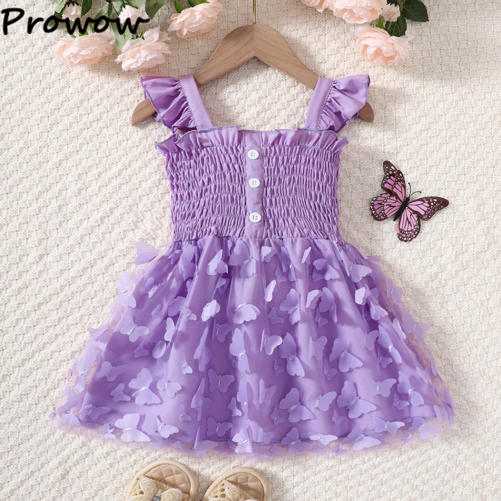 Prowow-1-5Y-Girl-Birthday-Dresses-Summer-Sleeveless-Spaghetti-Peplum-Butterfly-Child-Dress-For-Girls-Baby-3