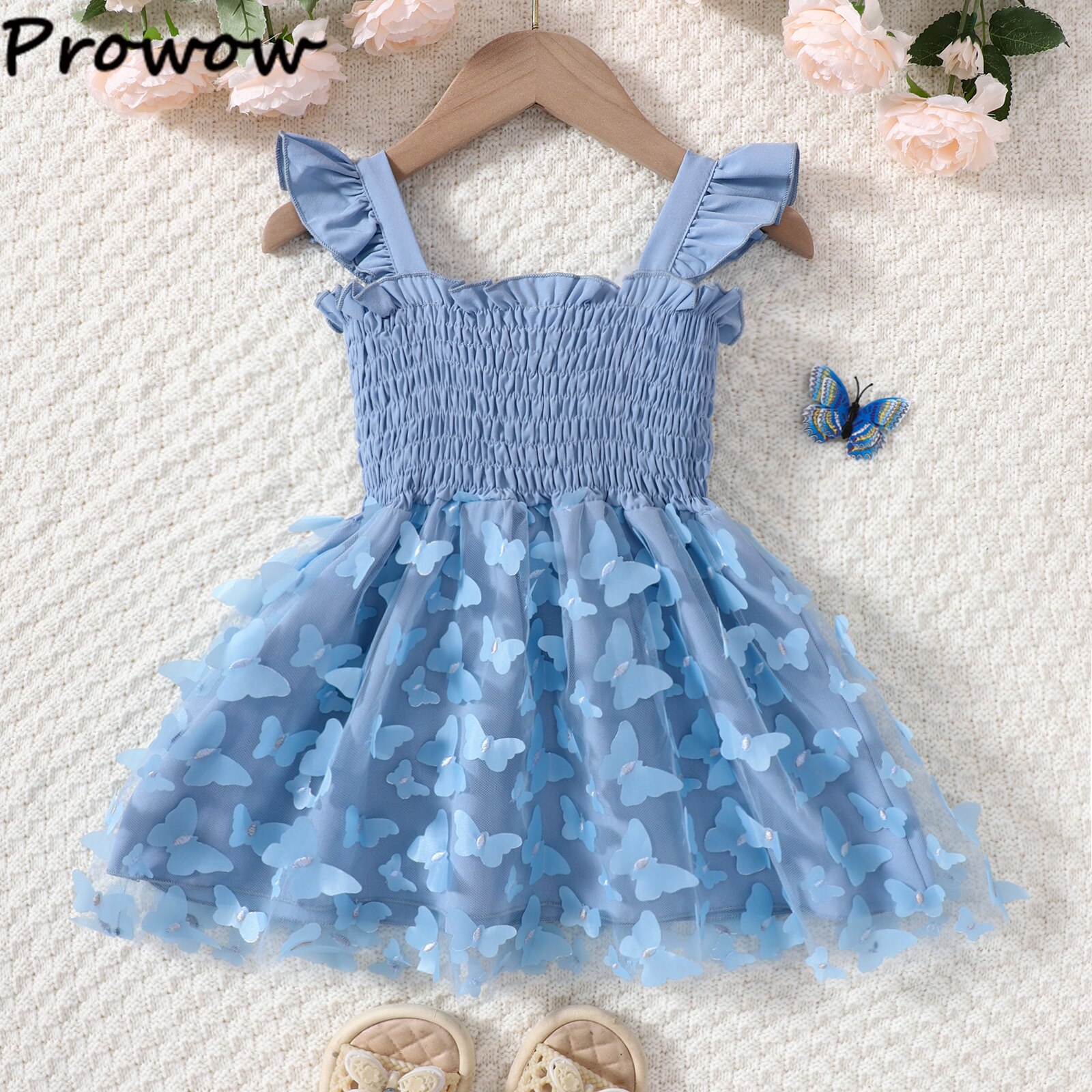 Prowow-1-5Y-Girl-Birthday-Dresses-Summer-Sleeveless-Spaghetti-Peplum-Butterfly-Child-Dress-For-Girls-Baby-5