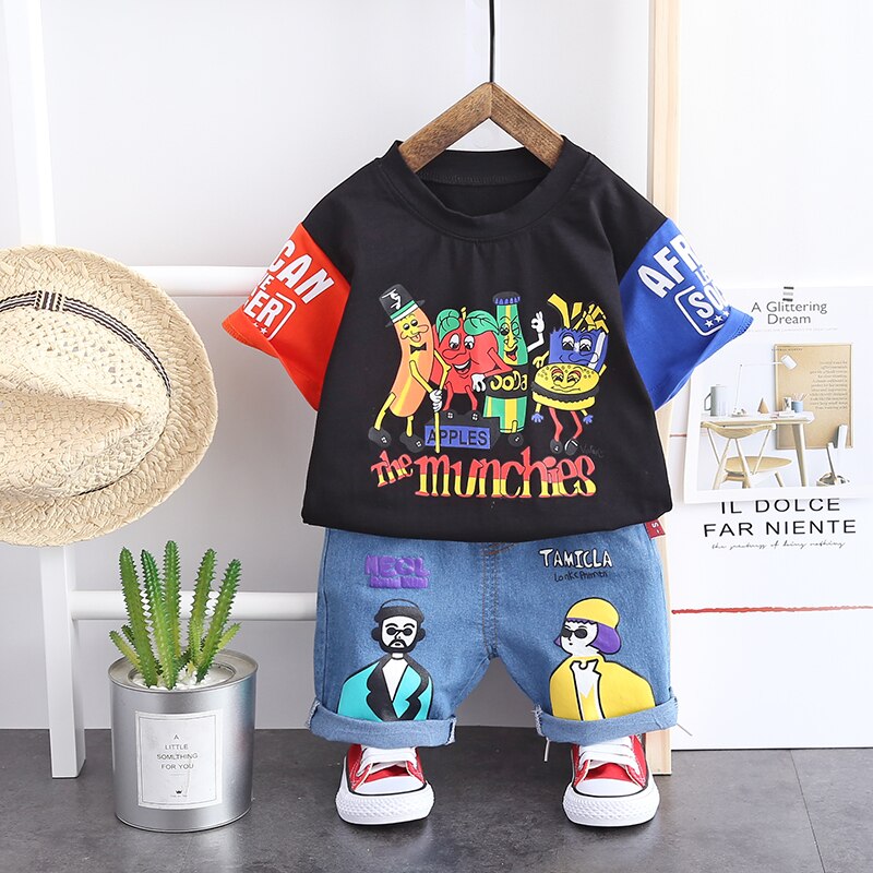 Toddler-Infant-Baby-Boys-Clothing-Sets-2020-Summer-Short-Sleeve-Cartoon-T-Shirt-Denim-Shorts-Kids-3