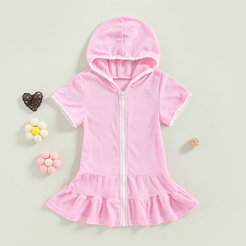 Little-Girls-Swim-Cover-Up-Kids-Swimsuit-Coverup-Beach-Bathing-Suit-Hooded-Bathrobe-Absorbent-Terry-Beach-1