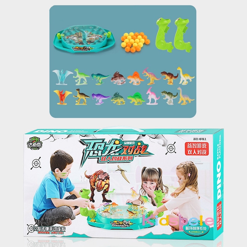 Children-Catapult-Marble-Toy-Dinosaur-Battle-Board-Play-Parent-child-Double-Game-Machine-Educational-2-player-1