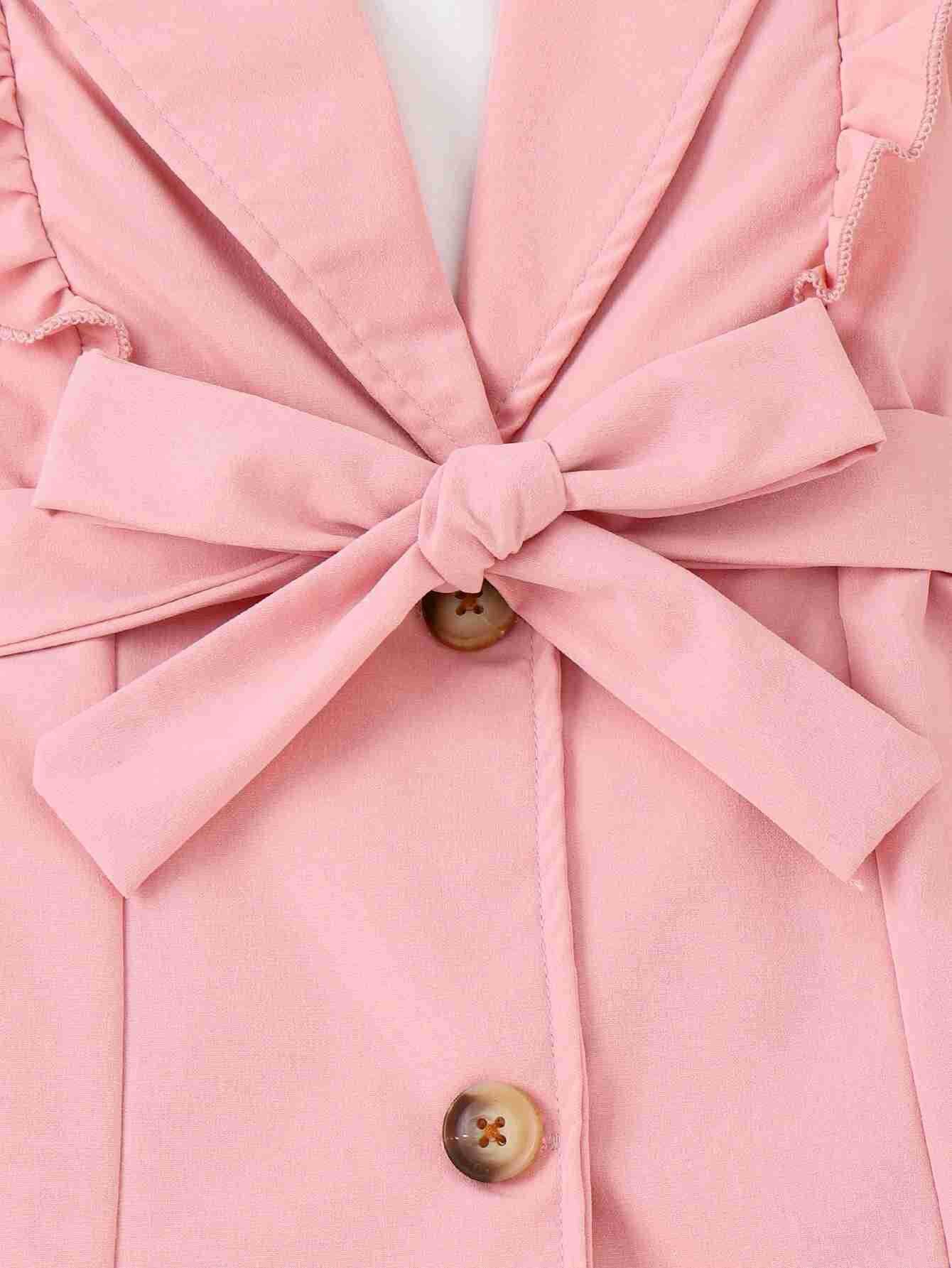 Prowow-3-7Y-Fashionable-Summer-Suit-For-Girls-Belted-Pink-Laple-Blazer-Jacket-Vest-Pants-3pcs-3