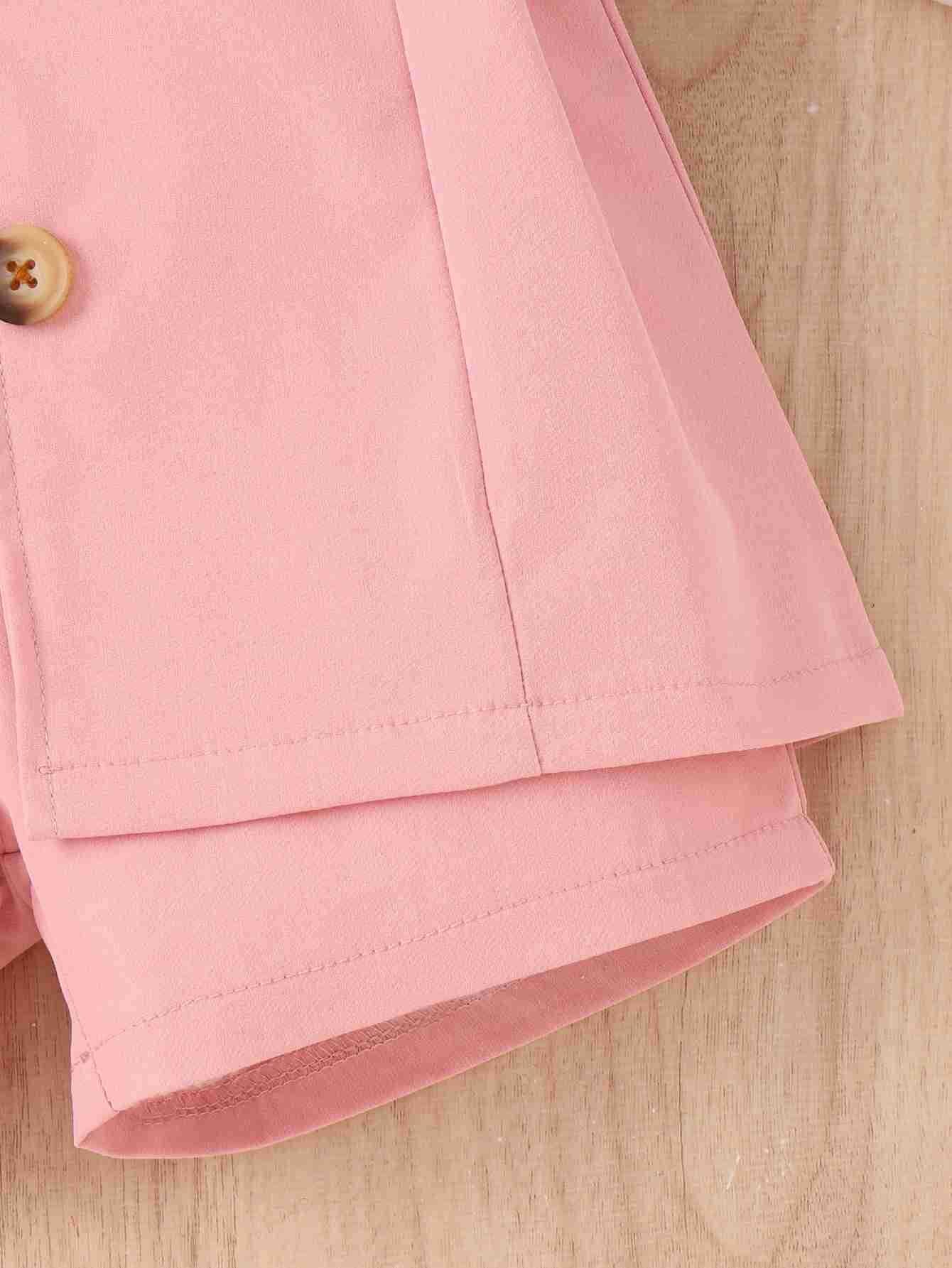 Prowow-3-7Y-Fashionable-Summer-Suit-For-Girls-Belted-Pink-Laple-Blazer-Jacket-Vest-Pants-3pcs-4