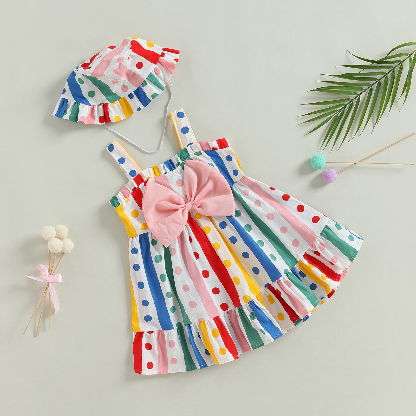 Pudcoco-Infant-Baby-Girl-Slip-Colorful-Dress-Set-Sleeveless-Striped-Dots-Print-Bowknot-A-line-Dress-1