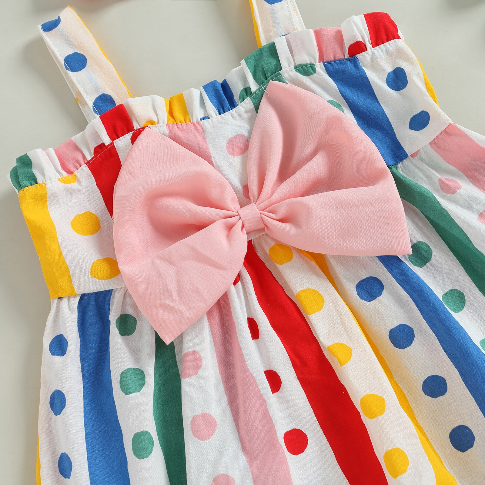 Pudcoco-Infant-Baby-Girl-Slip-Colorful-Dress-Set-Sleeveless-Striped-Dots-Print-Bowknot-A-line-Dress-3