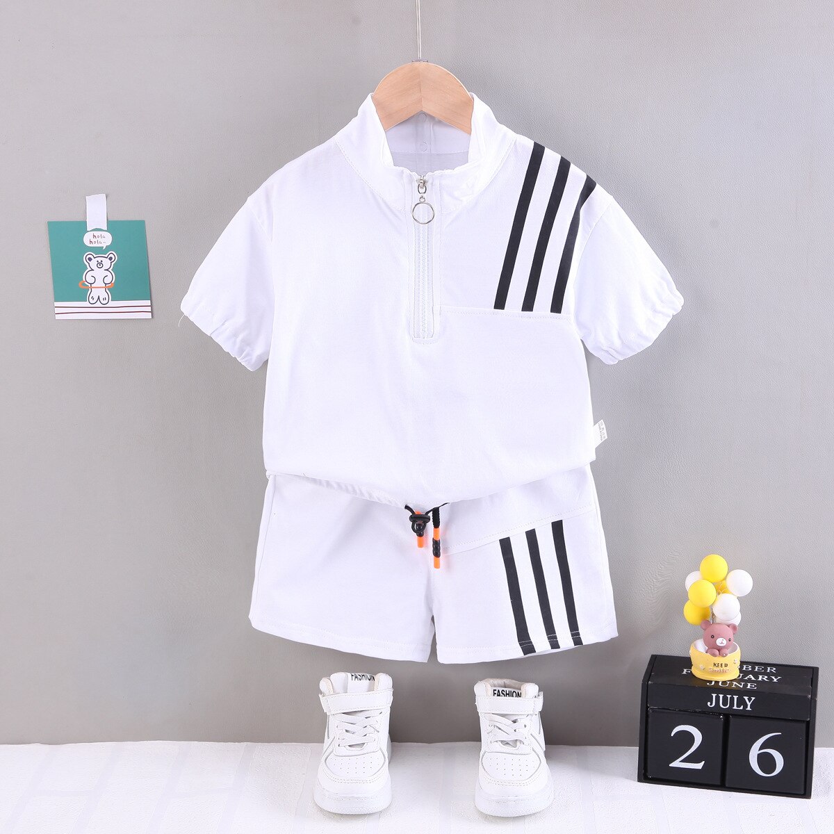 Baby-Boy-Summer-Clothes-12-to-18-Months-Shot-Sleeved-T-shirts-Tops-and-Shorts-Two-2