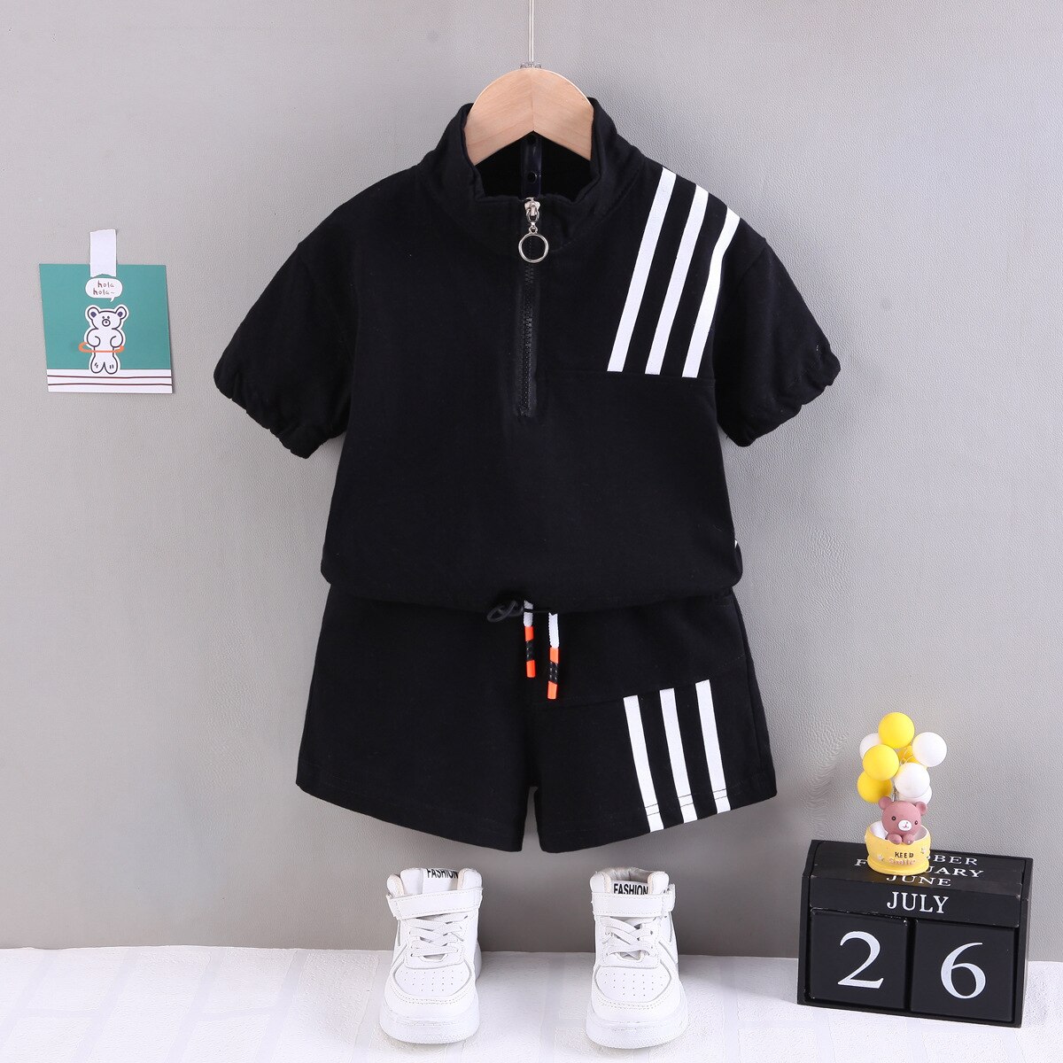 Baby-Boy-Summer-Clothes-12-to-18-Months-Shot-Sleeved-T-shirts-Tops-and-Shorts-Two-3