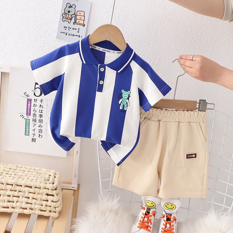 Baby-boy-clothing-Set-Vertical-Children-girls-Stripe-Polo-Shirt-Fashion-shorts-quality-cotton-T-shirt-1