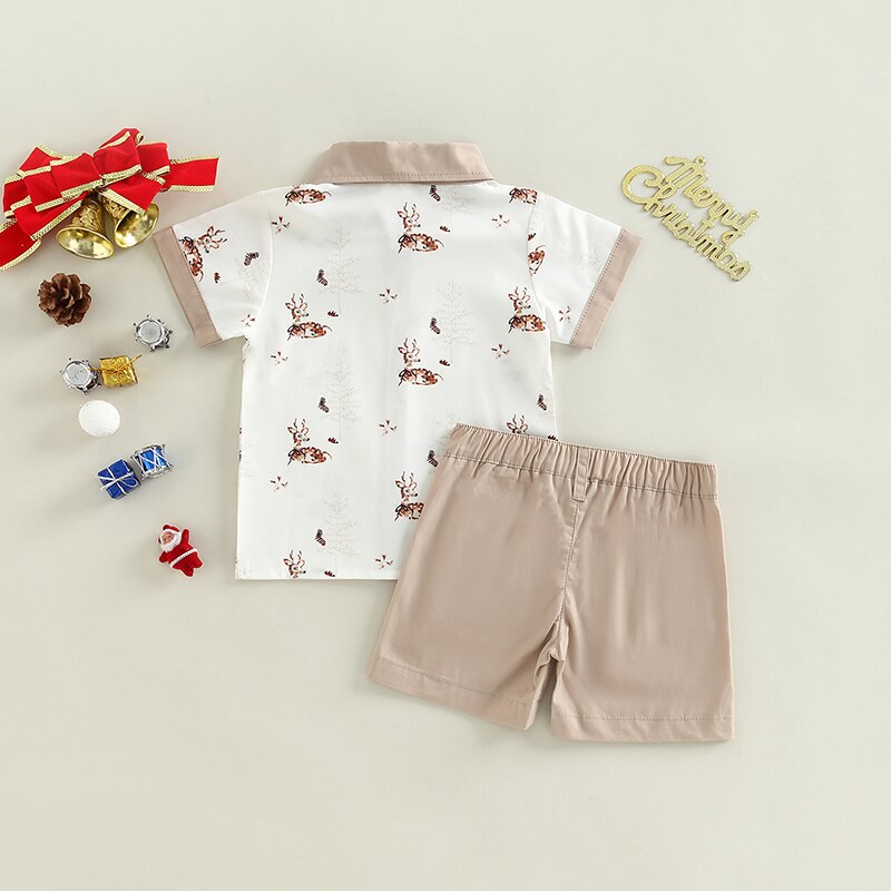 Toddler-Kids-Boys-Summer-Clothes-Set-Cartoon-Elk-Print-Short-Sleeve-Lapel-Button-Closure-Shirt-Solid-1