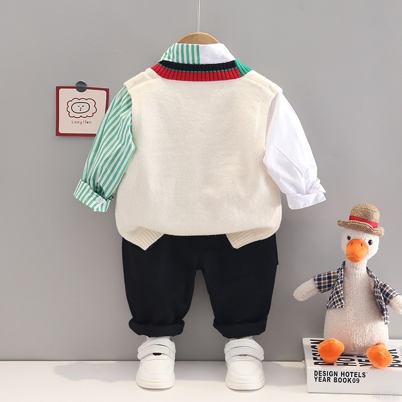 Western-Baby-Boy-Outfit-Set-Spring-Autumn-Cartoon-V-neck-Knitted-Sleeveless-Vest-T-shirts-Jeans-1