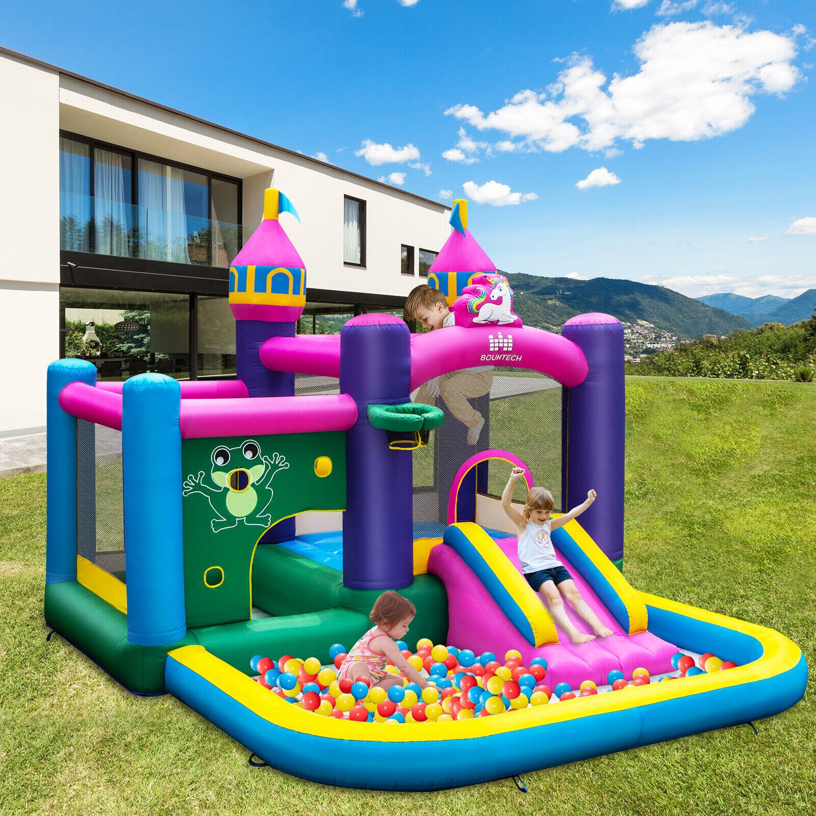 Babyjoy-Inflatable-Unicorn-themed-Bounce-House-6-in-1-Kids-Bounce-Castle-W-735W-Blower-3