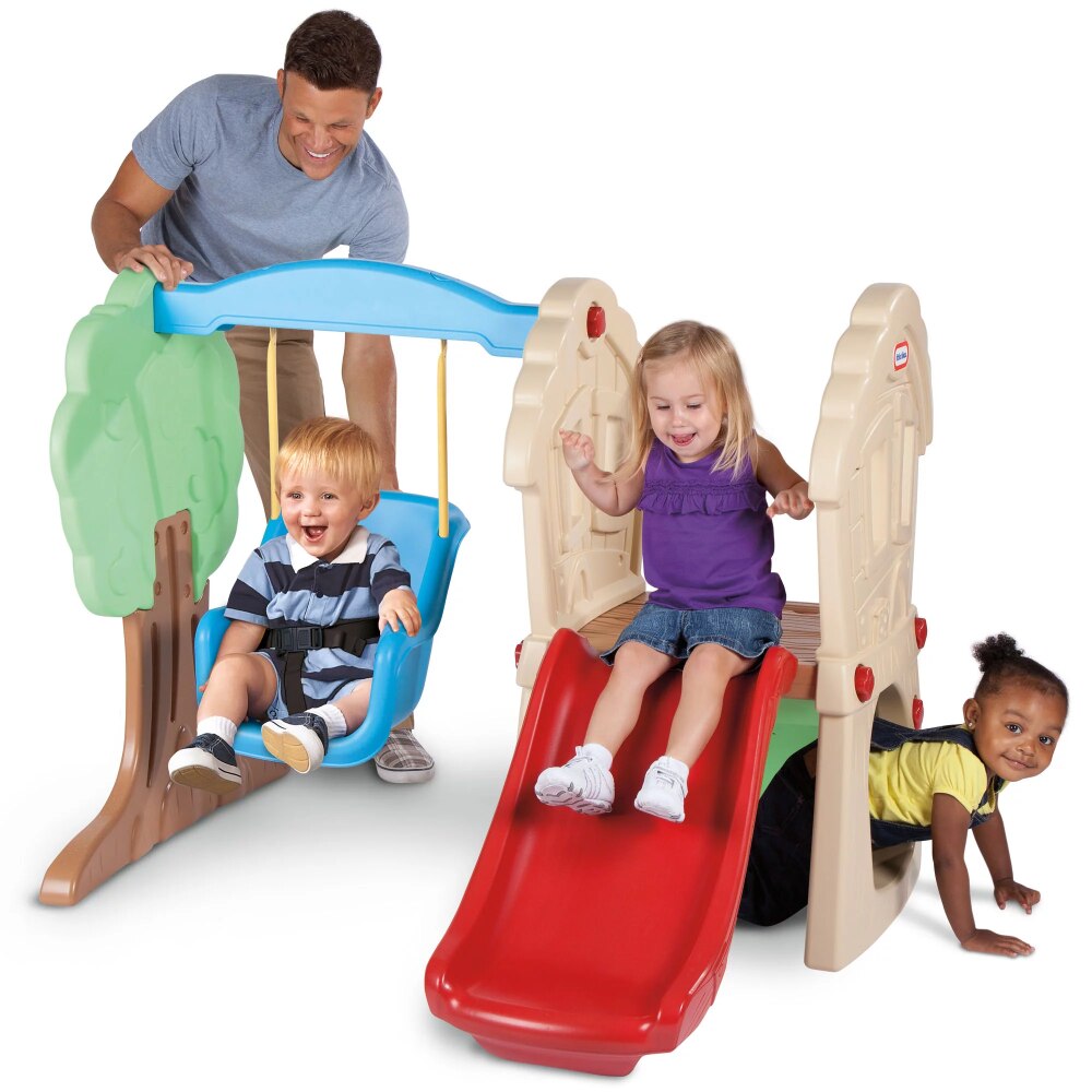 Hide-and-Seek-Climber-and-Swing-Kids-Slide-Backyard-Play-Set-1