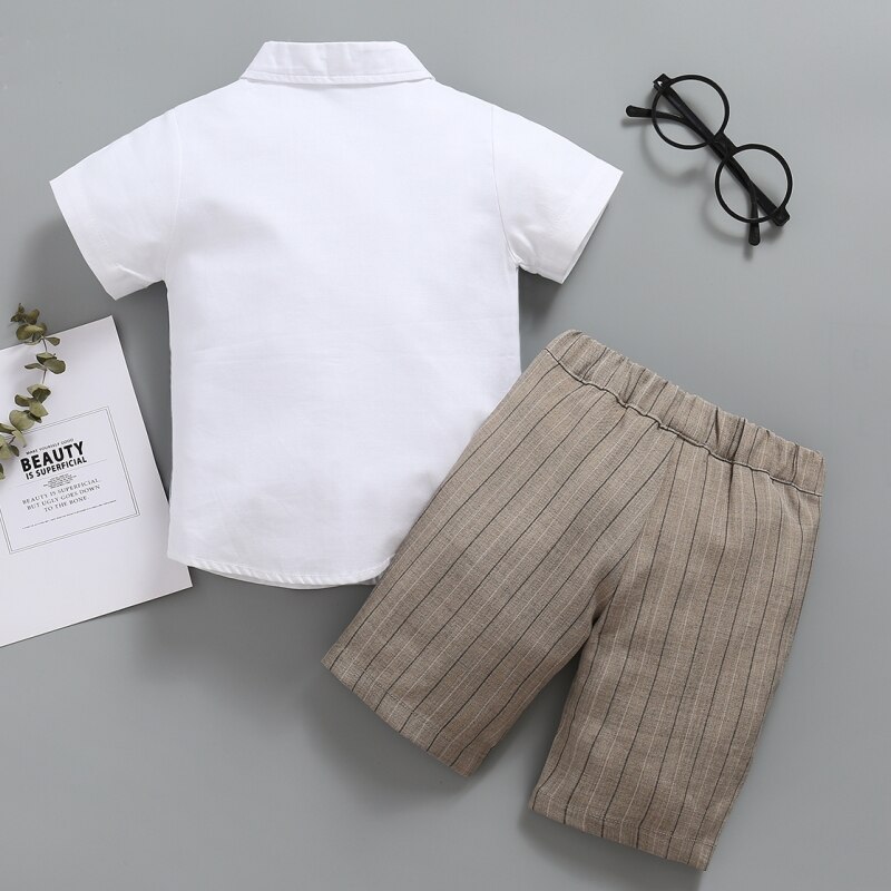 SOLOCOTE-Toddler-Boys-Bow-Neck-Style-Little-Gentleman-Stripe-Party-Wedding-Suit-Front-Shirt-Shorts-Vest-7