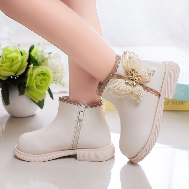 2023-New-Girls-Boots-Classic-Butterfly-Sweet-Princess-Kids-Shoes-Drop-Shipping-Non-slip-Round-toe-1