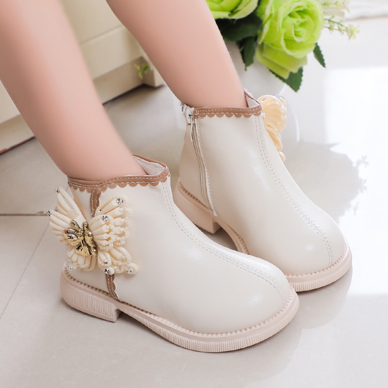 2023-New-Girls-Boots-Classic-Butterfly-Sweet-Princess-Kids-Shoes-Drop-Shipping-Non-slip-Round-toe-2