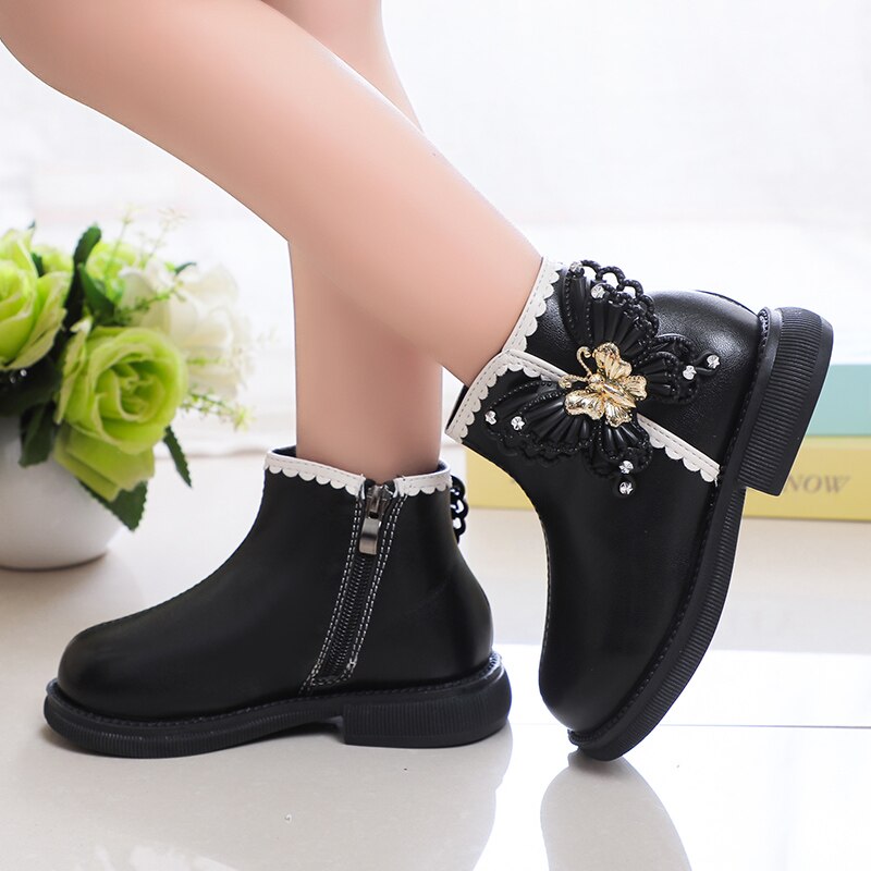 2023-New-Girls-Boots-Classic-Butterfly-Sweet-Princess-Kids-Shoes-Drop-Shipping-Non-slip-Round-toe-3