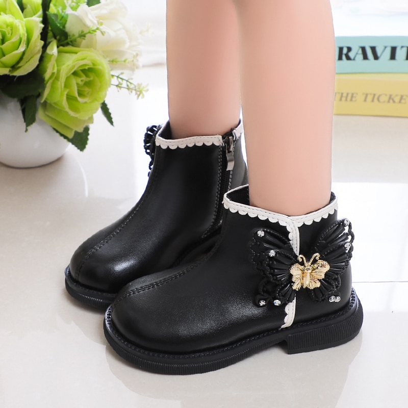2023-New-Girls-Boots-Classic-Butterfly-Sweet-Princess-Kids-Shoes-Drop-Shipping-Non-slip-Round-toe-5