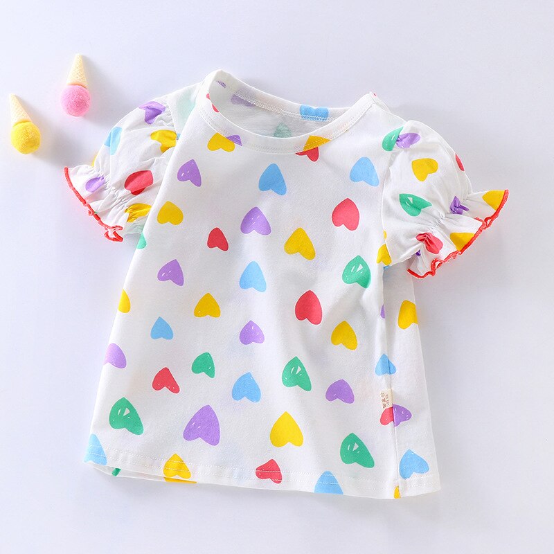 Baby-Girls-Short-Sleeved-T-Shirt-Summer-Kids-Heart-Printed-Top-Tees-Toddler-Cotton-Shirts-Children-1