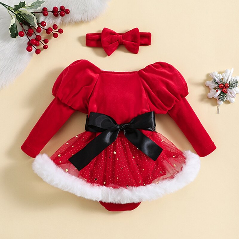 Christmas-Costumes-For-Baby-Girls-Rompers-Dress-Princess-Sequins-Mesh-Skirt-Hem-Long-Sleeve-Toddler-Bodysuits-1