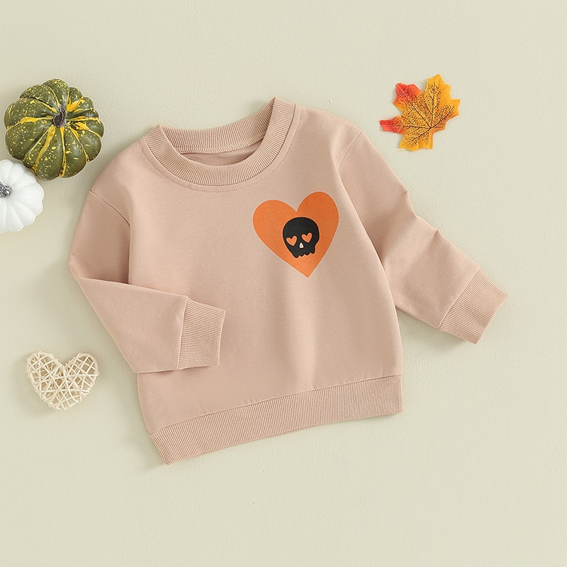FOCUSNORM-0-4Y-Toddler-Kids-Girl-Sweatshirt-T-Shirts-Halloween-Skull-Heart-Print-Long-Sleeve-Pullovers-3